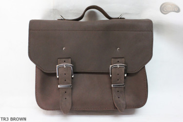 Umhängetasche aus Leder TR3 BROWN