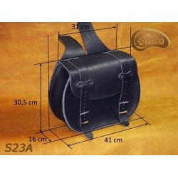 LEATHER SADDLEBAGS S23 A  *TO REQUEST*