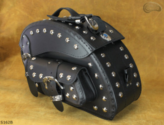 LEATHER SADDLEBAGS S162