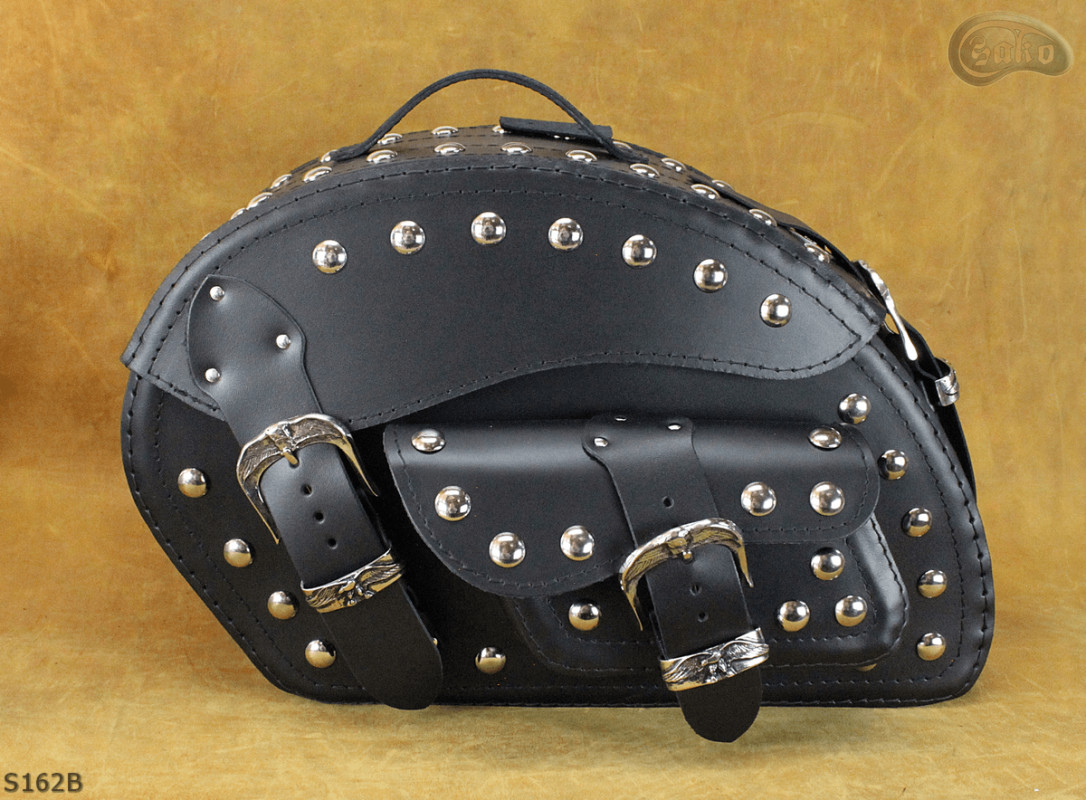 LEATHER SADDLEBAGS S162