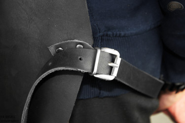 Leather protective apron/butcher's apron/welder's apron/cook's apron/barbecue apron/locksmith's apron F4 SKULL