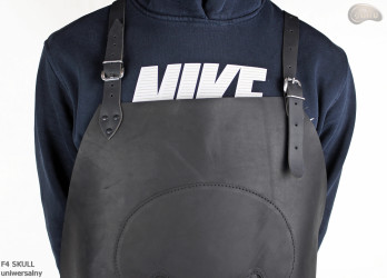 Leather protective apron/butcher's apron/welder's apron/cook's apron/barbecue apron/locksmith's apron F4 SKULL