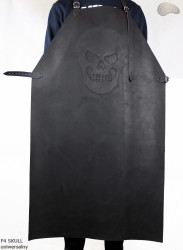 Leather protective apron/butcher's apron/welder's apron/cook's apron/barbecue apron/locksmith's apron F4 SKULL