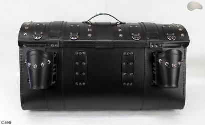 K160 motorkerékpár csomagtartó zárral és ital tartókkal