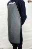 Leather protective apron F1 GREY/butcher/welding/chef/barbecue/locksmith