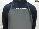 Leather protective apron F3 GREY/butcher/welding/chef/barbecue/locksmith