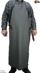 Schutzschürze aus Leder F4 GREY/Metzger/Schweißer/Koch/Grill/Schlosser