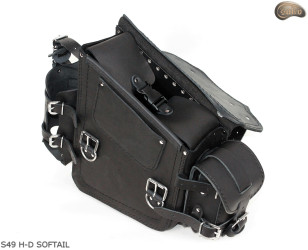 LEATHER SADDLEBAG S49 H-D SOFTAIL