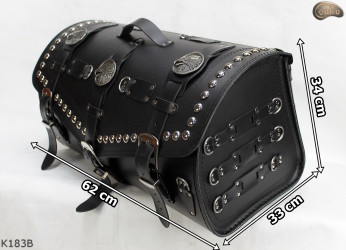 K183 motorcycle roll bag with lock and drink holders+Nakładki6