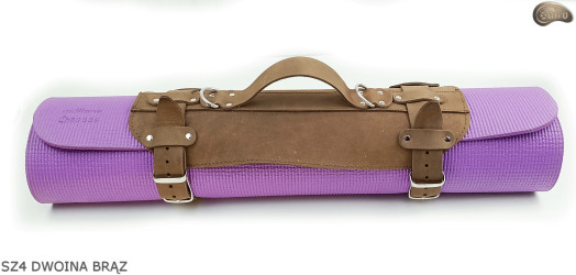 Hosenträger SZ4, braun, doppellagig /Gurt für Decke, Isomatte, Schlafsack, Jacke, Fahrrad/Motorrad