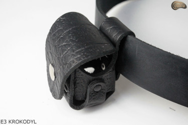 Housse d'holster E3 CROCODILE pour le tambour du revolver Remington calibre 44 COLT1860