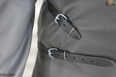 copy of Leather apron F18 GREY protective front with sleeves / butcher / welding / cook / barbecue / locksmith