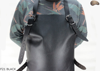 Schutzschürze aus Leder F21 BLACK/Metzger/Schweißer/Koch/Grill/Schlosser