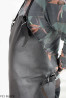 Leather protective apron F21 BLACK/butcher/welding/chef/barbecue/locksmith