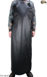 Bőr védőkötény F21 BLACK/hentes/hegesztő/szakács/barbecue/lakatos