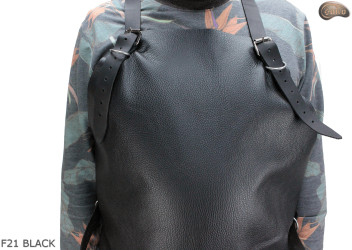 Schutzschürze aus Leder F21 BLACK/Metzger/Schweißer/Koch/Grill/Schlosser