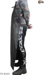 Schutzschürze aus Leder F21 BLACK/Metzger/Schweißer/Koch/Grill/Schlosser