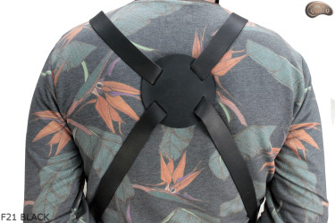 Schutzschürze aus Leder F21 BLACK/Metzger/Schweißer/Koch/Grill/Schlosser