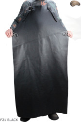 Bőr védőkötény F21 BLACK/hentes/hegesztő/szakács/barbecue/lakatos