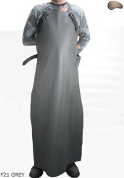Schutzschürze aus Leder F21 GREY/Metzger/Schweißer/Koch/Grill/Schlosser