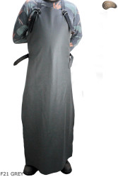 Bőr védőkötény F21 GREY/hentes/hegesztő/szakács/barbecue/lakatos