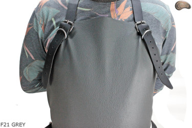 Schutzschürze aus Leder F21 GREY/Metzger/Schweißer/Koch/Grill/Schlosser