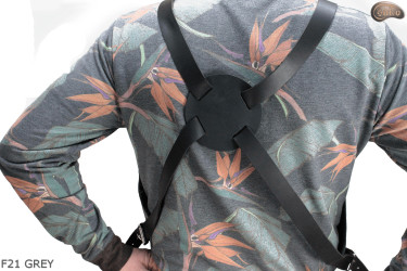 Schutzschürze aus Leder F21 GREY/Metzger/Schweißer/Koch/Grill/Schlosser