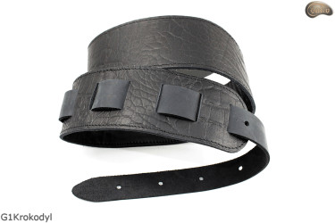 Gitarrengurt für E-Gitarre/Bassgitarre G1Krokodil Echtleder
