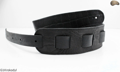 Gitarrengurt für E-Gitarre/Bassgitarre G1Krokodil Echtleder
