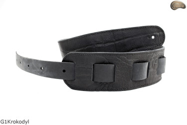 Gitarrengurt für E-Gitarre/Bassgitarre G1Krokodil Echtleder