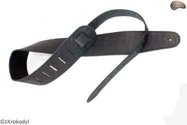 Gitarrengurt für E-Gitarre/Bassgitarre G1Krokodil Echtleder