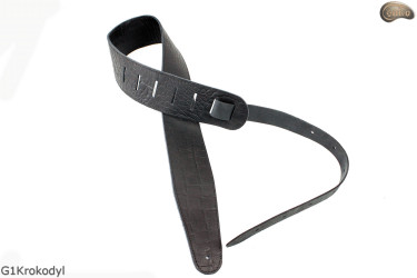 Gitarrengurt für E-Gitarre/Bassgitarre G1Krokodil Echtleder