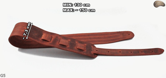 G5 E-Gitarren-/Bassgurt aus Naturleder