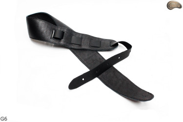 G6 guitar strap, double-sided leather strap for electric bass guitar