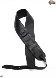 G6 guitar strap, double-sided leather strap for electric bass guitar