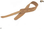Sangle pour guitare électrique/basse G7 en cuir naturel