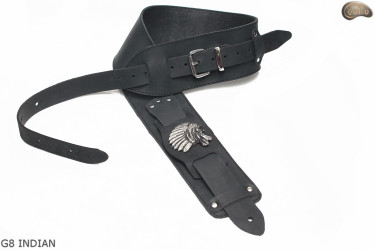 Sangle pour guitare électrique/basse G8 INDIEN/chef en cuir naturel