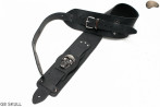 G8 SKULL electric/bass guitar strap, genuine leather