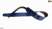 G100 BLUE electric/bass guitar strap, genuine leather, reversible
