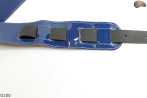 G100 BLUE electric/bass guitar strap, genuine leather, reversible