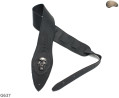 G637 SKULL electric/bass guitar strap, genuine leather