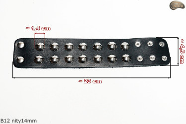 Karkötő B12 goth rock metal punk