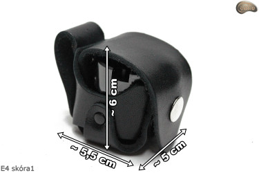 Holster E4 BLACK GLOSSY für Trommel/Magazin des Revolvers 1873 Colt Peacemaker Kaliber 44