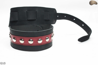 G10 electric/bass guitar strap, genuine leather, reversible