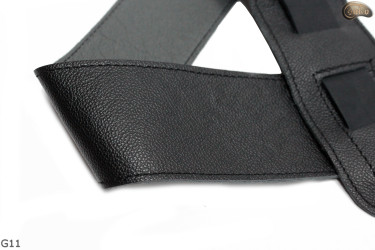 G12 gitárpánt, kétoldalas bőr pánt elektromos basszusgitárhoz