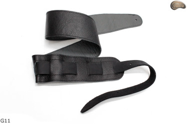 G12 guitar strap, double-sided leather strap for electric bass guitar