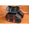 LEATHER SADDLEBAGS S07 RED