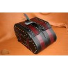 LEATHER SADDLEBAGS S07 RED