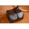 LEATHER SADDLEBAGS S07 RED