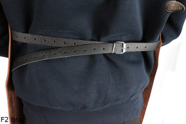 Schutzschürze aus Leder F2 BROWN /Metzger/Schweißer/Koch/Grill/Schlosser/Schmied